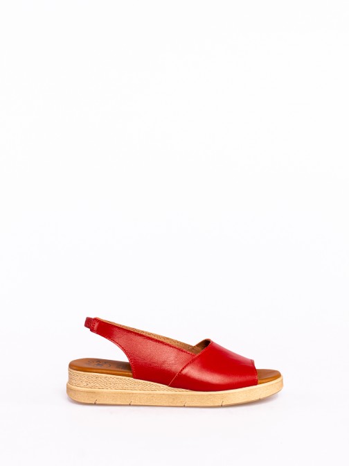 Comfort Leather Wedge Sandal