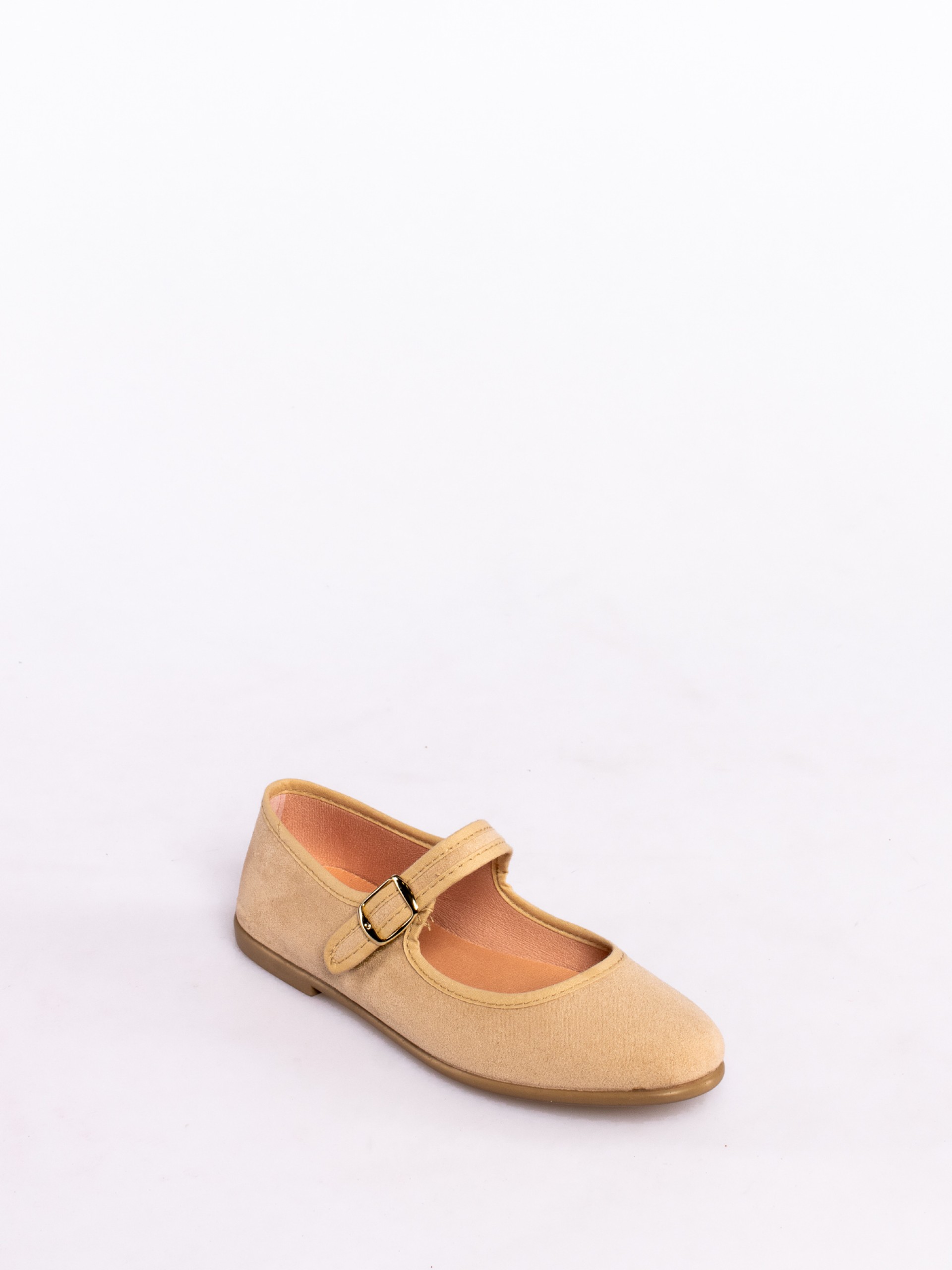 Mary Jane style flat shoes in fabric