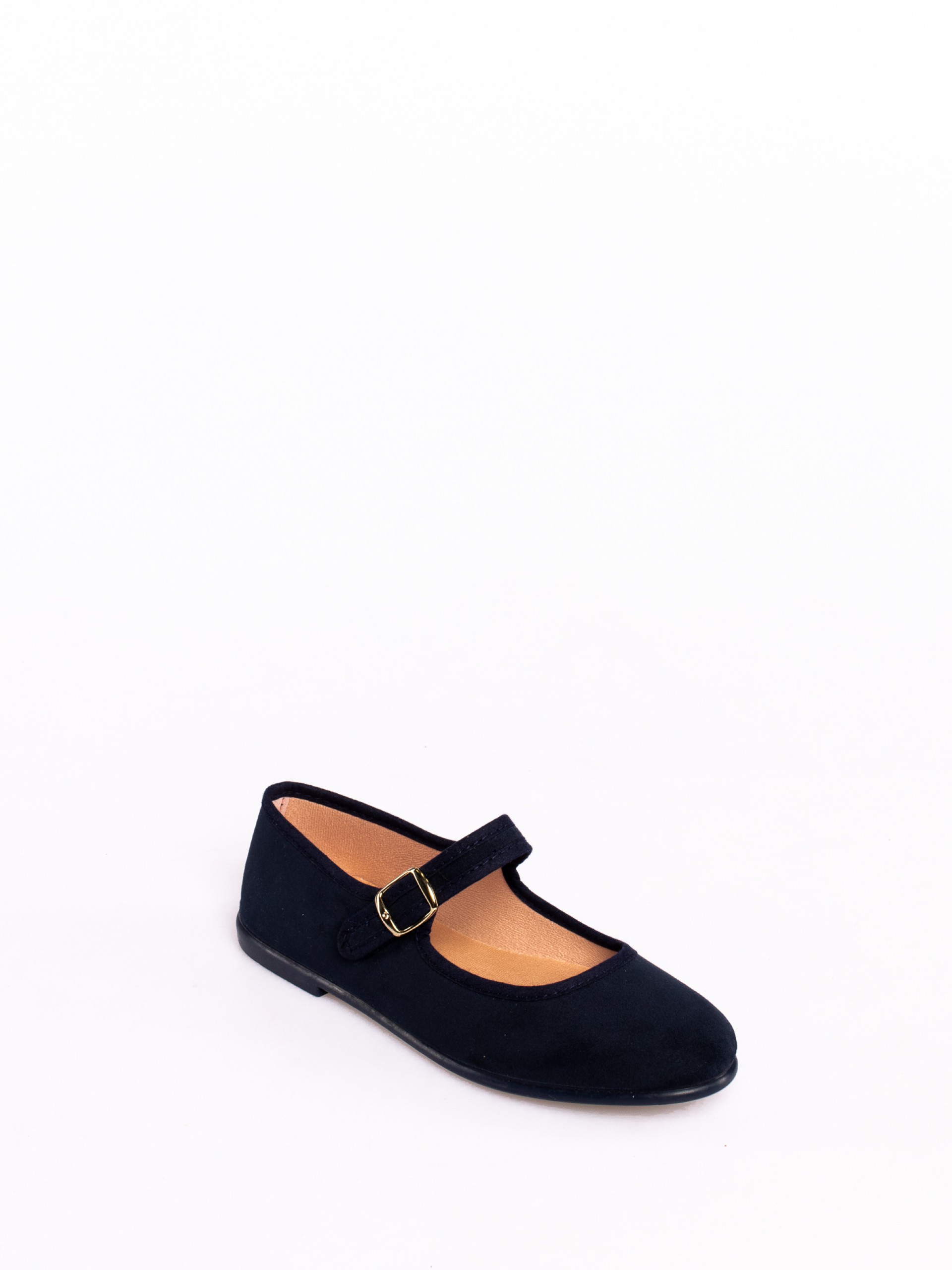 Mary Jane style flat shoes in fabric