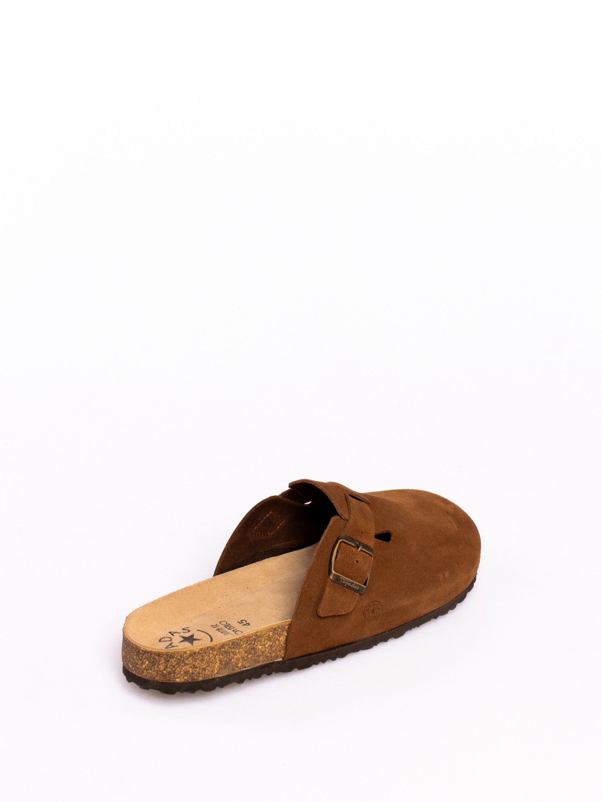 Bio Men's Clogs with Suede Buckles