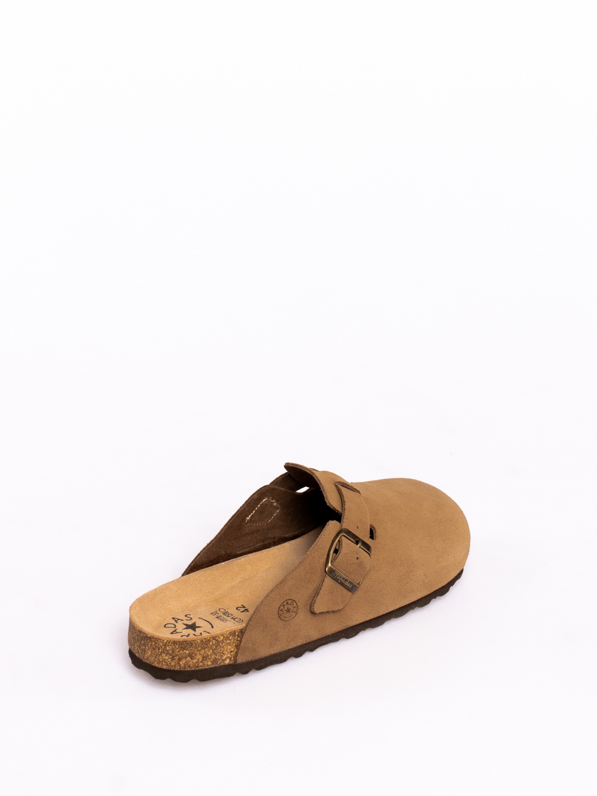 Bio Men's Clogs with Suede Buckles