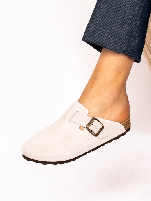 Suede Clogs