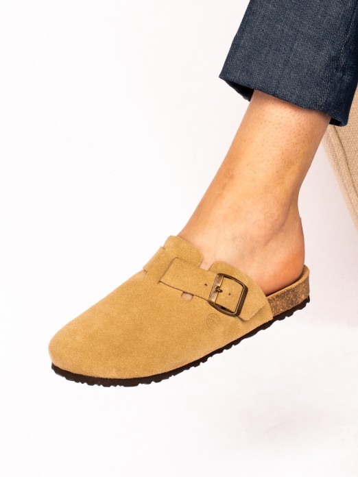 Suede Clogs