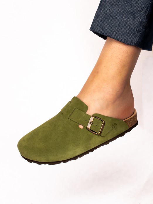 Suede Clogs