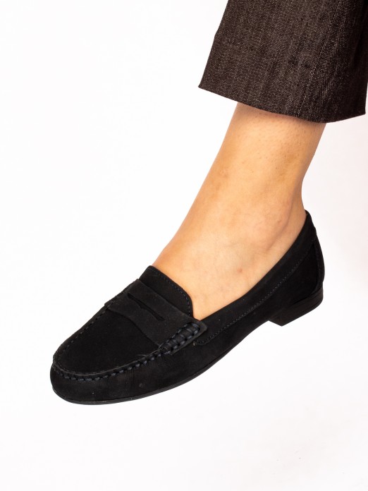 Mocassim em Nobuck com Travesso
