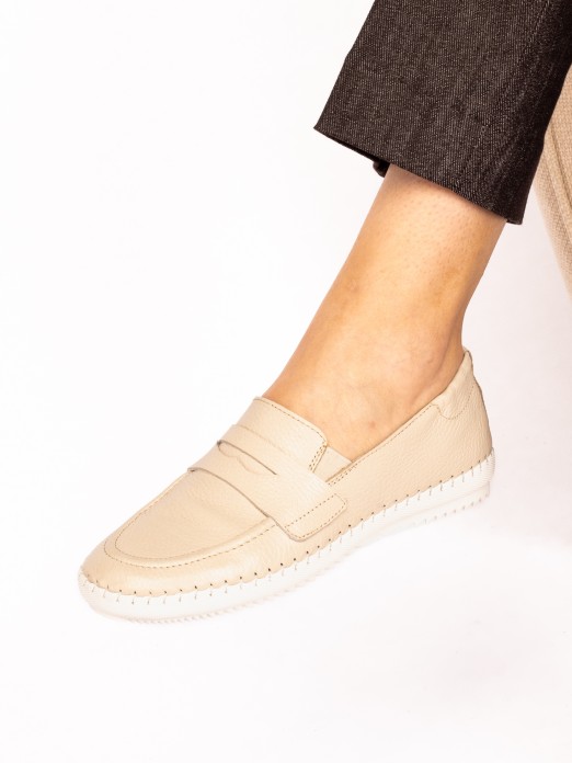 Mocassim Desportivo em Pele