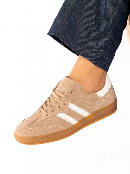Suede High Sole Sports Shoe