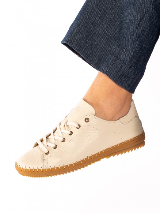 Sports Shoe in
 Leather