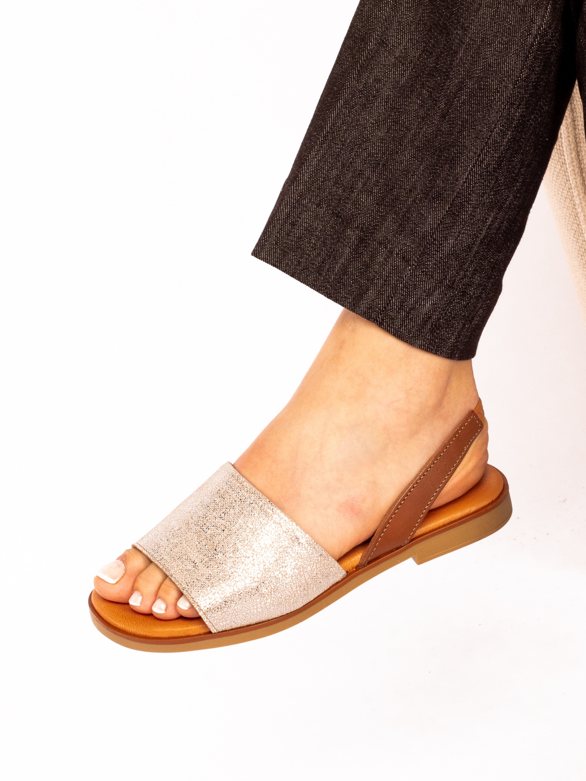 Flat Leather Sandal