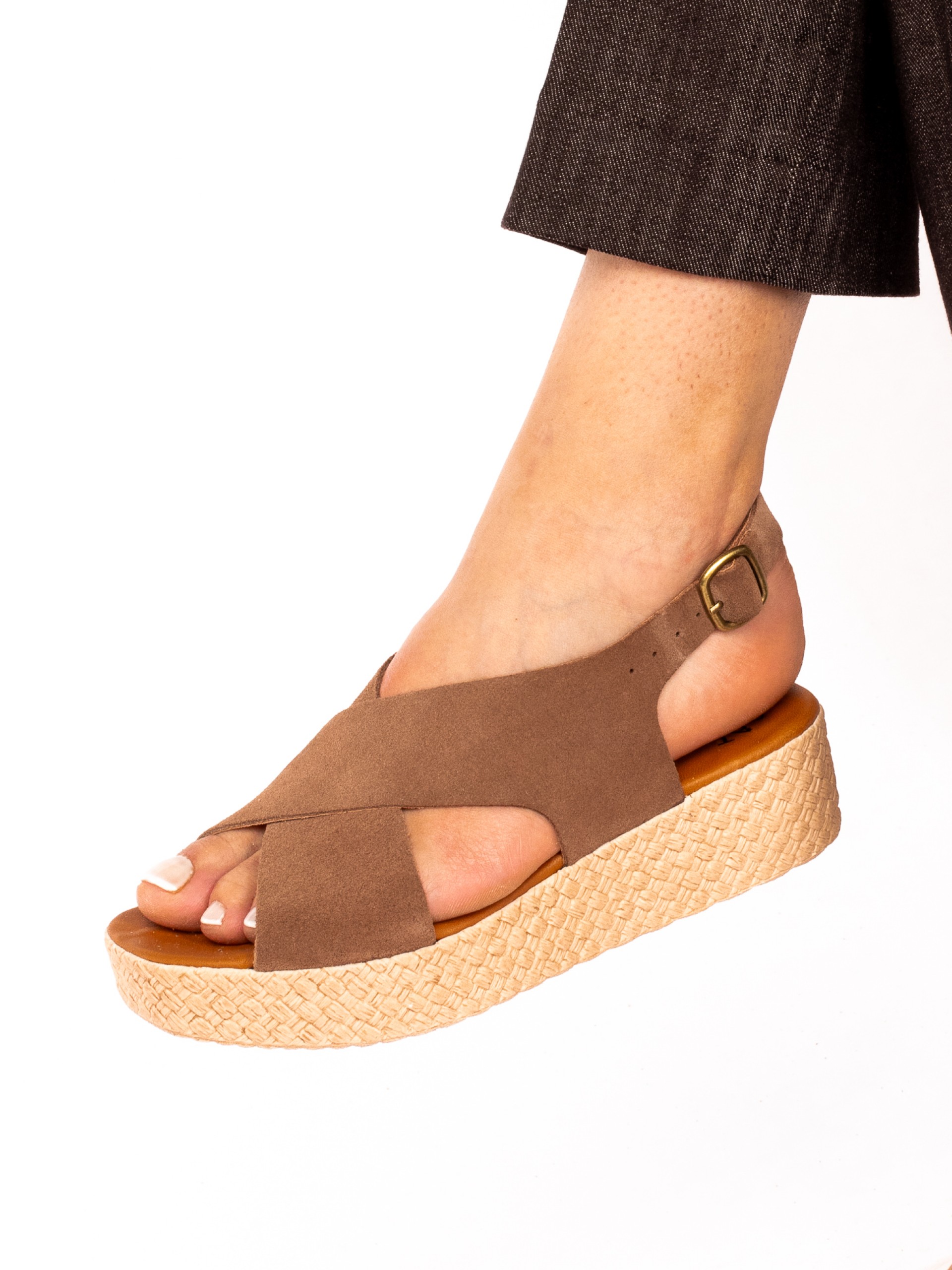 Suede Platform Sandal