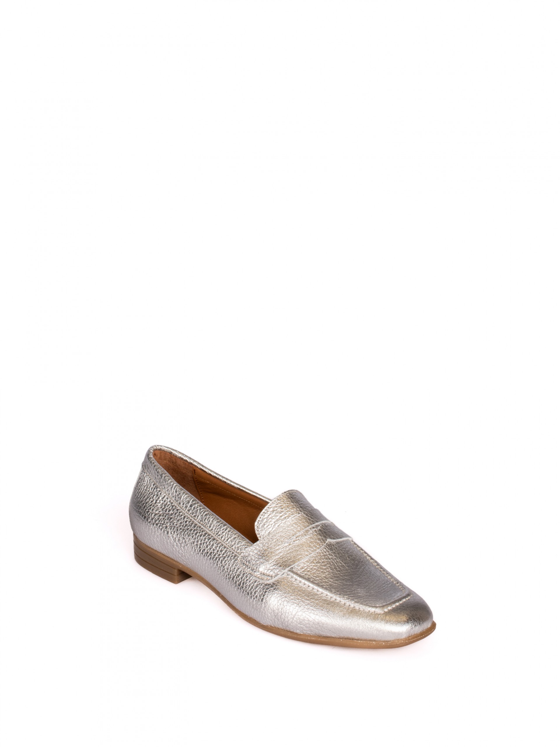 Laminated Leather Moccasin with Cross