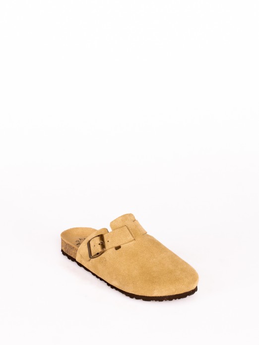 Suede Clogs