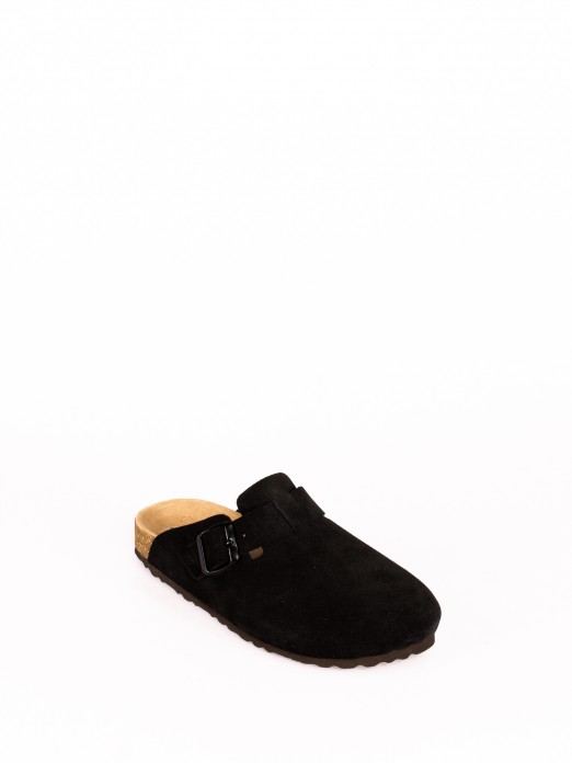 Suede Clogs