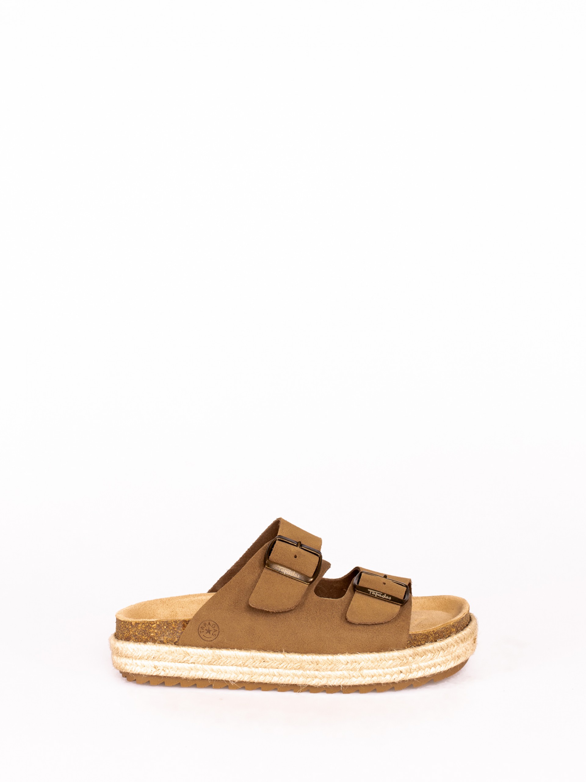 Bio Suede Rope Platform Flip Flops