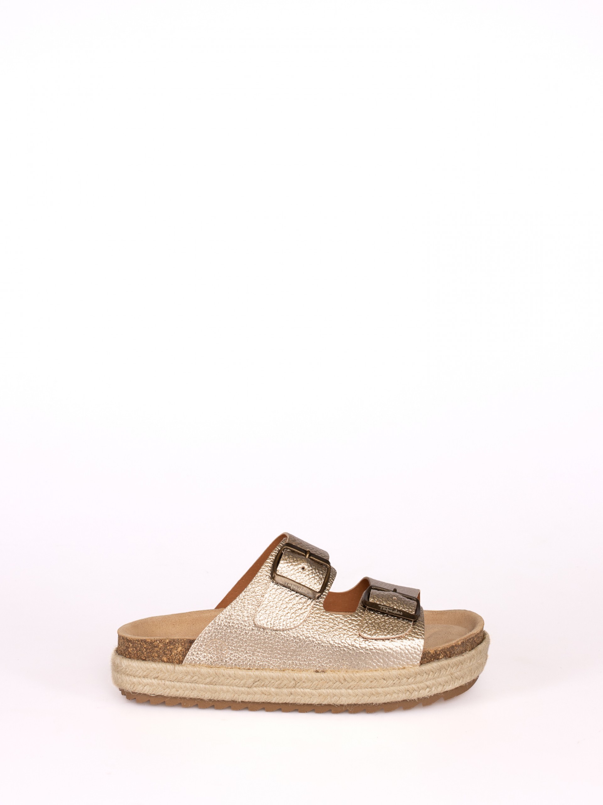 Chinela Bio Plataforma em Pele Floter