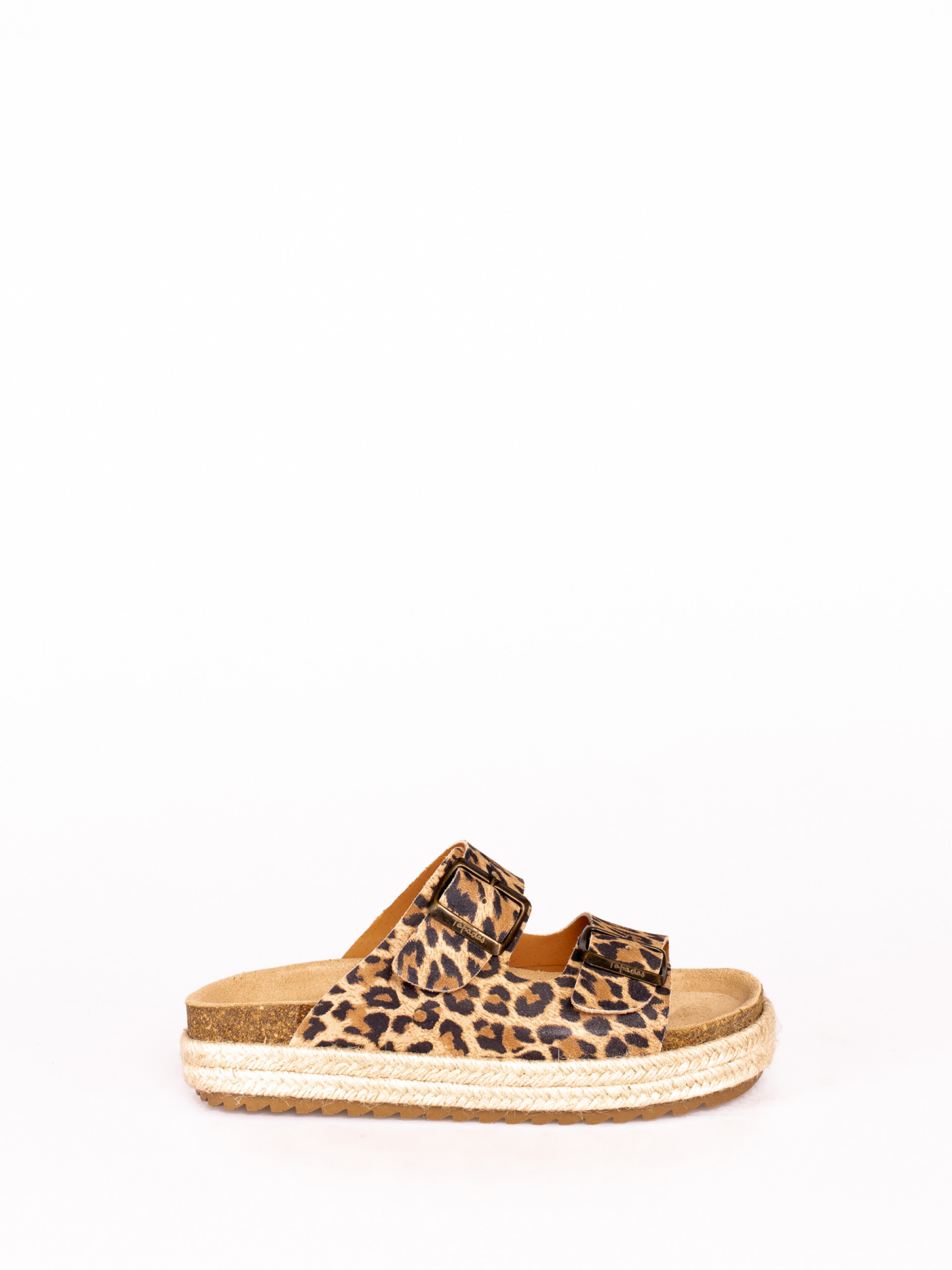 Chinela Bio Plataforma em Animal Print