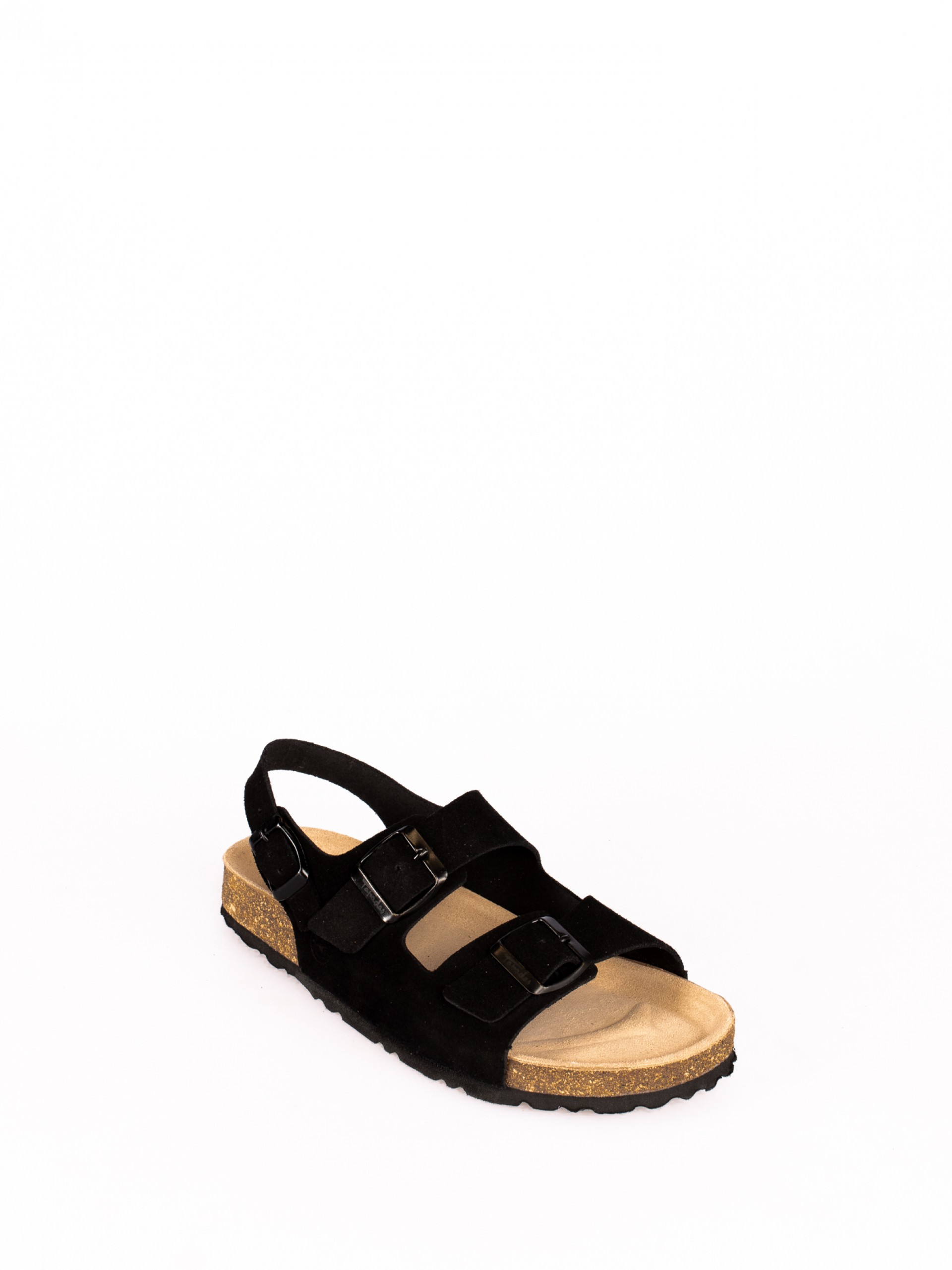 Sandália Bio com Fivelas em Camurça