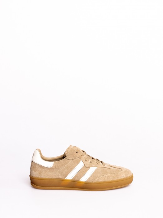 Suede High Sole Sports Shoe