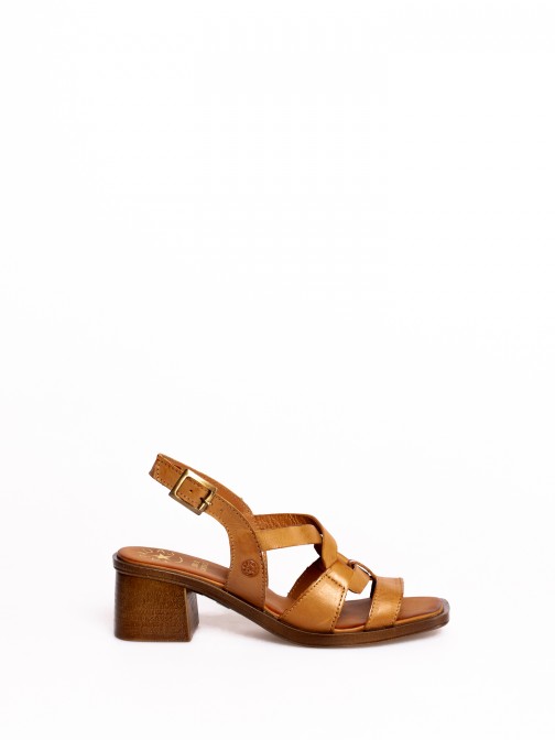 Leather Heel Sandal