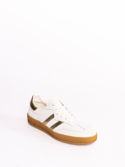 Leather High Sole Sports Shoes