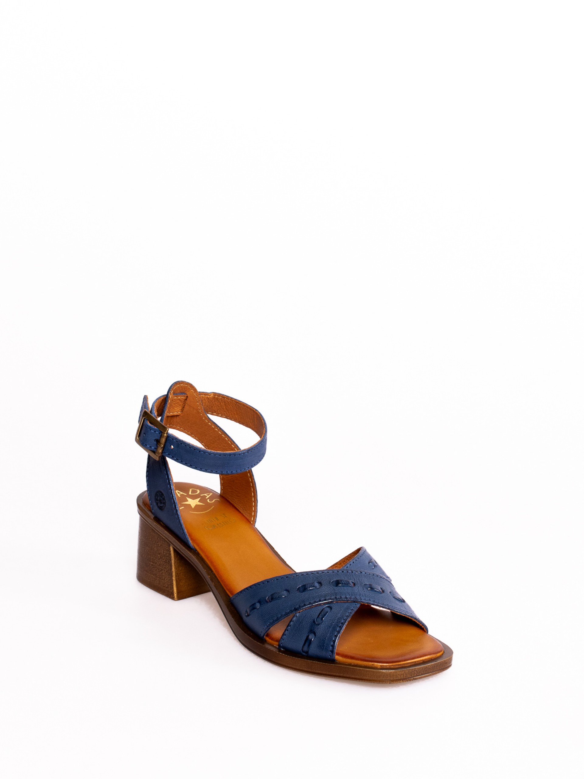 Sandália de Salto em Pele