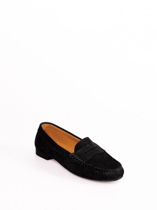Mocassim em Nobuck com Travesso