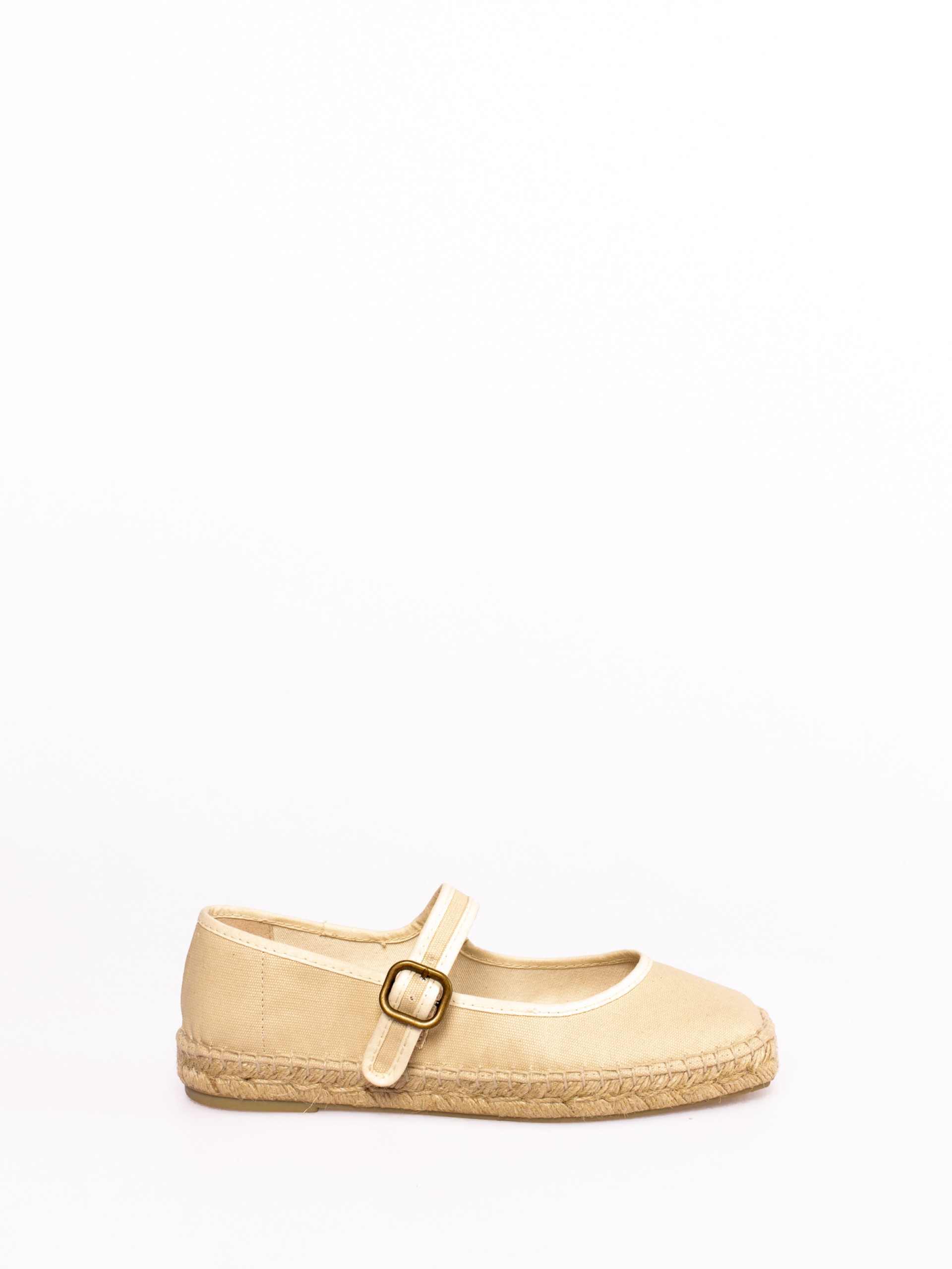 Fabric Flats with Rope Sole