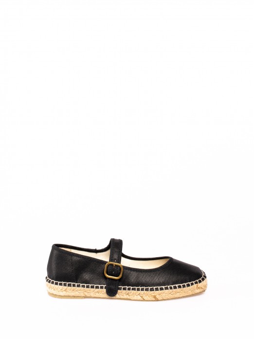 Fabric Flats with Rope Sole