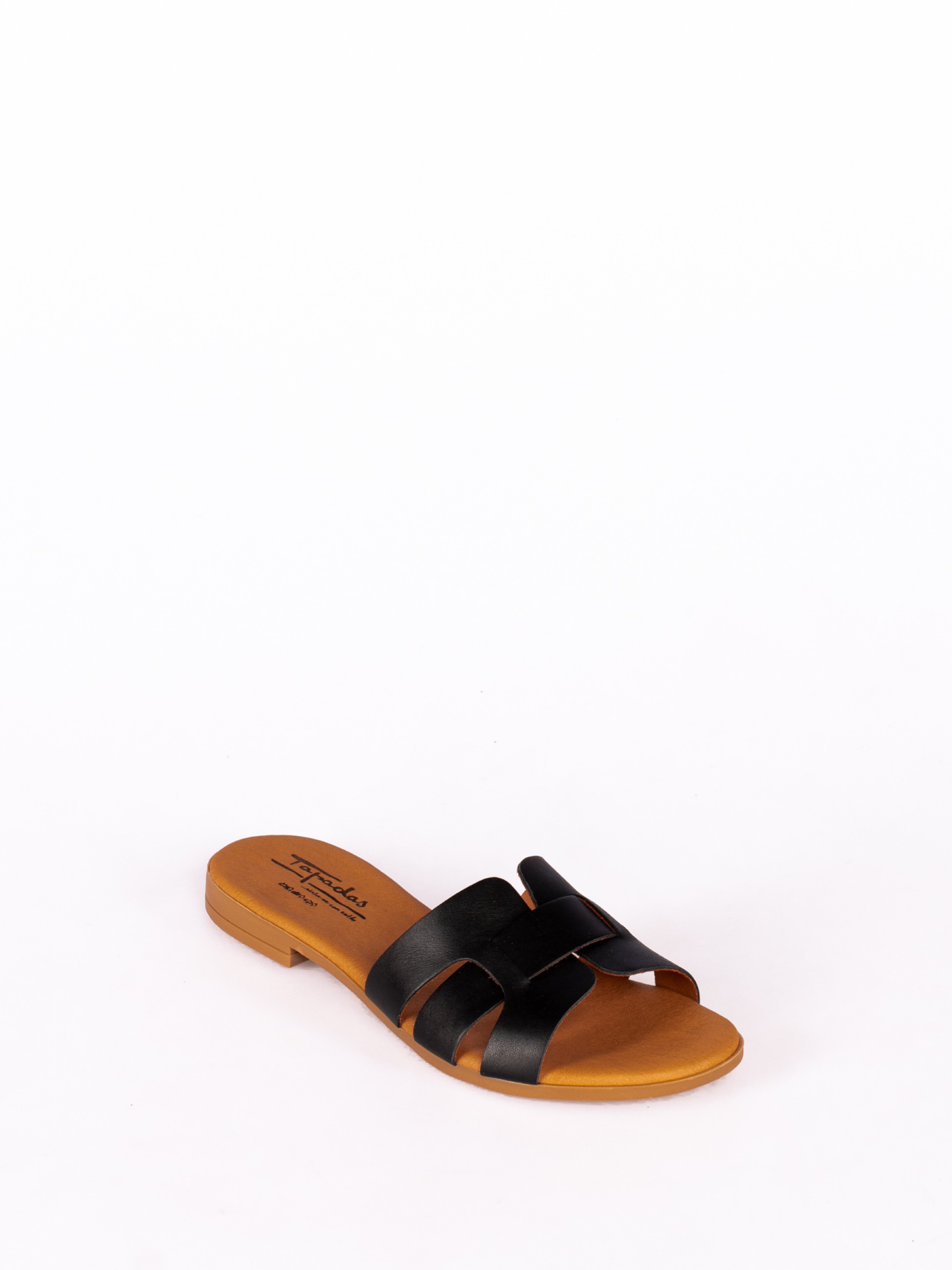 Chinela Tiras em Pele