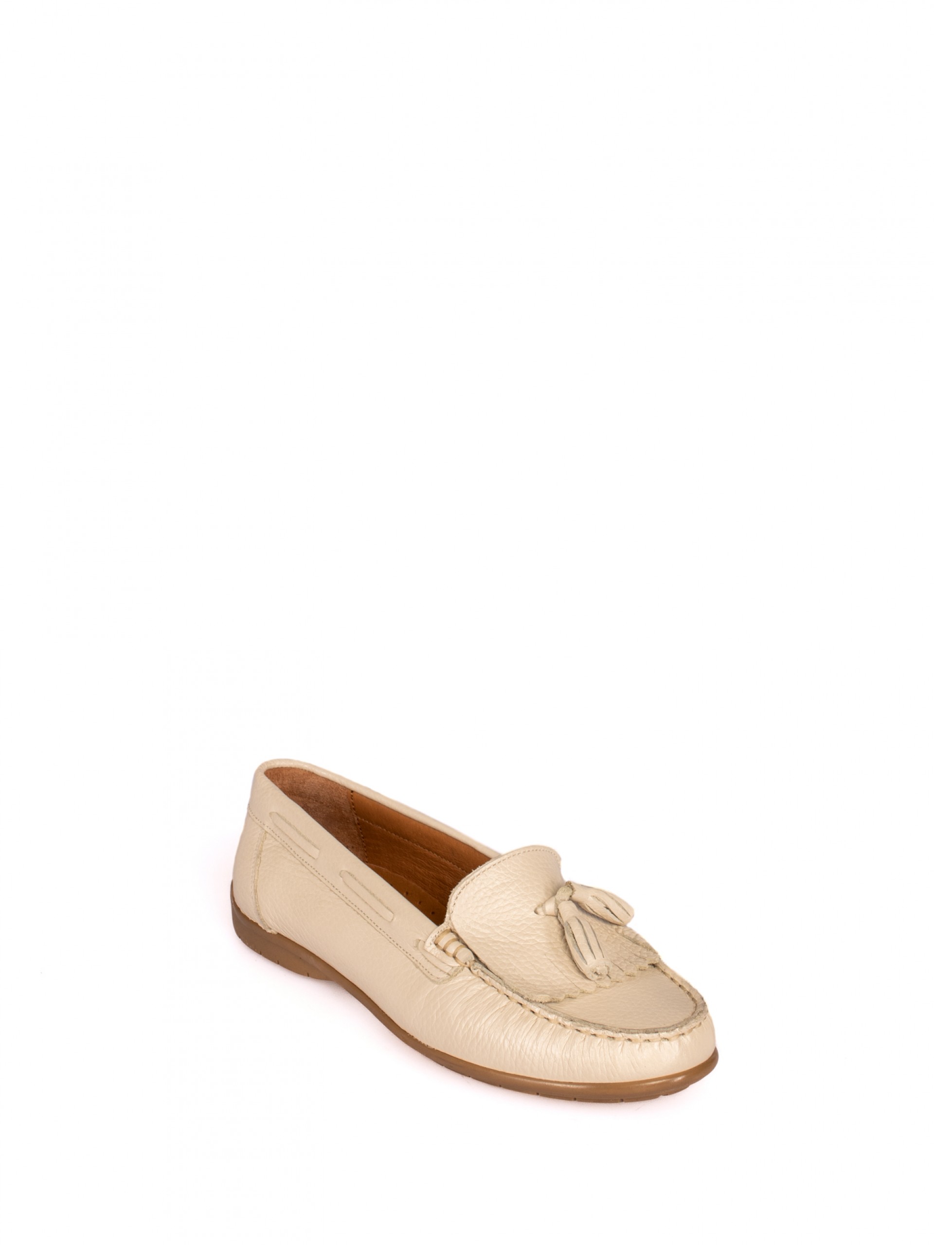 Classic leather moccasin with charms