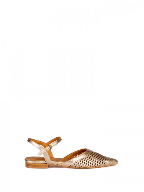 Leather mule