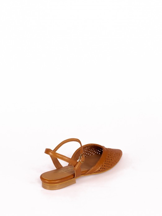 Leather mule