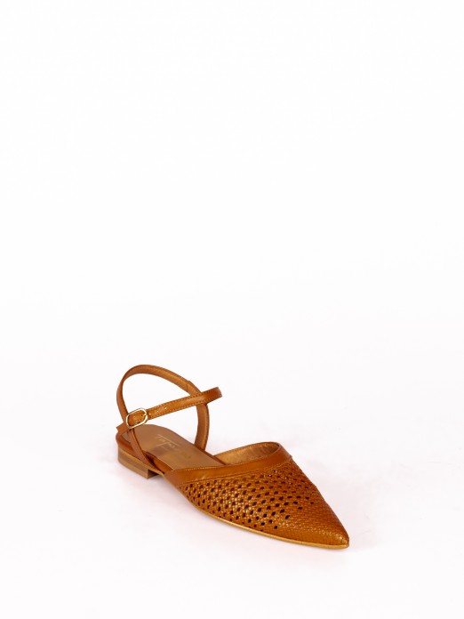 Leather mule