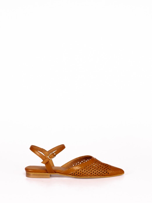 Leather mule
