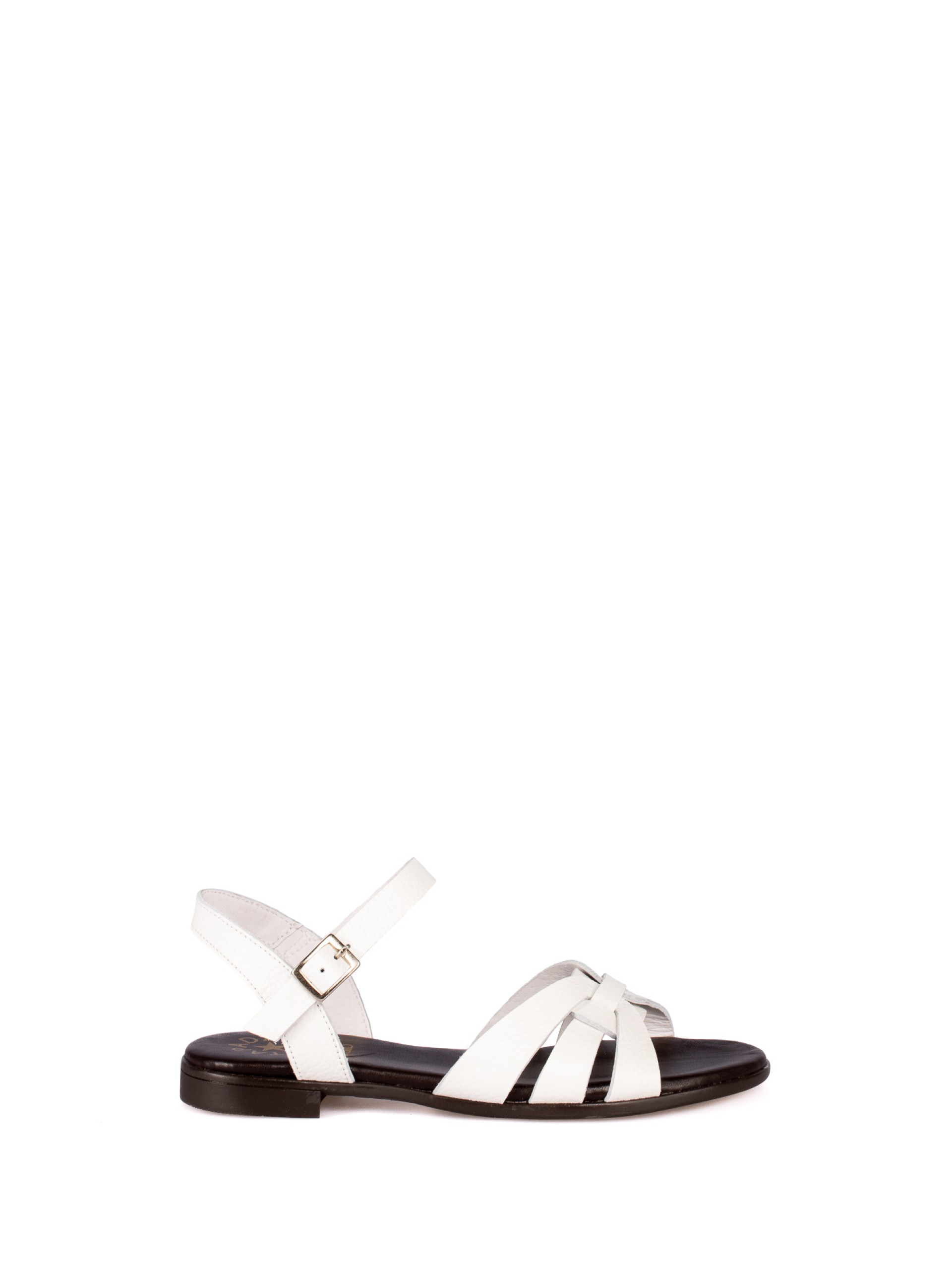 Multi-strap leather sandal