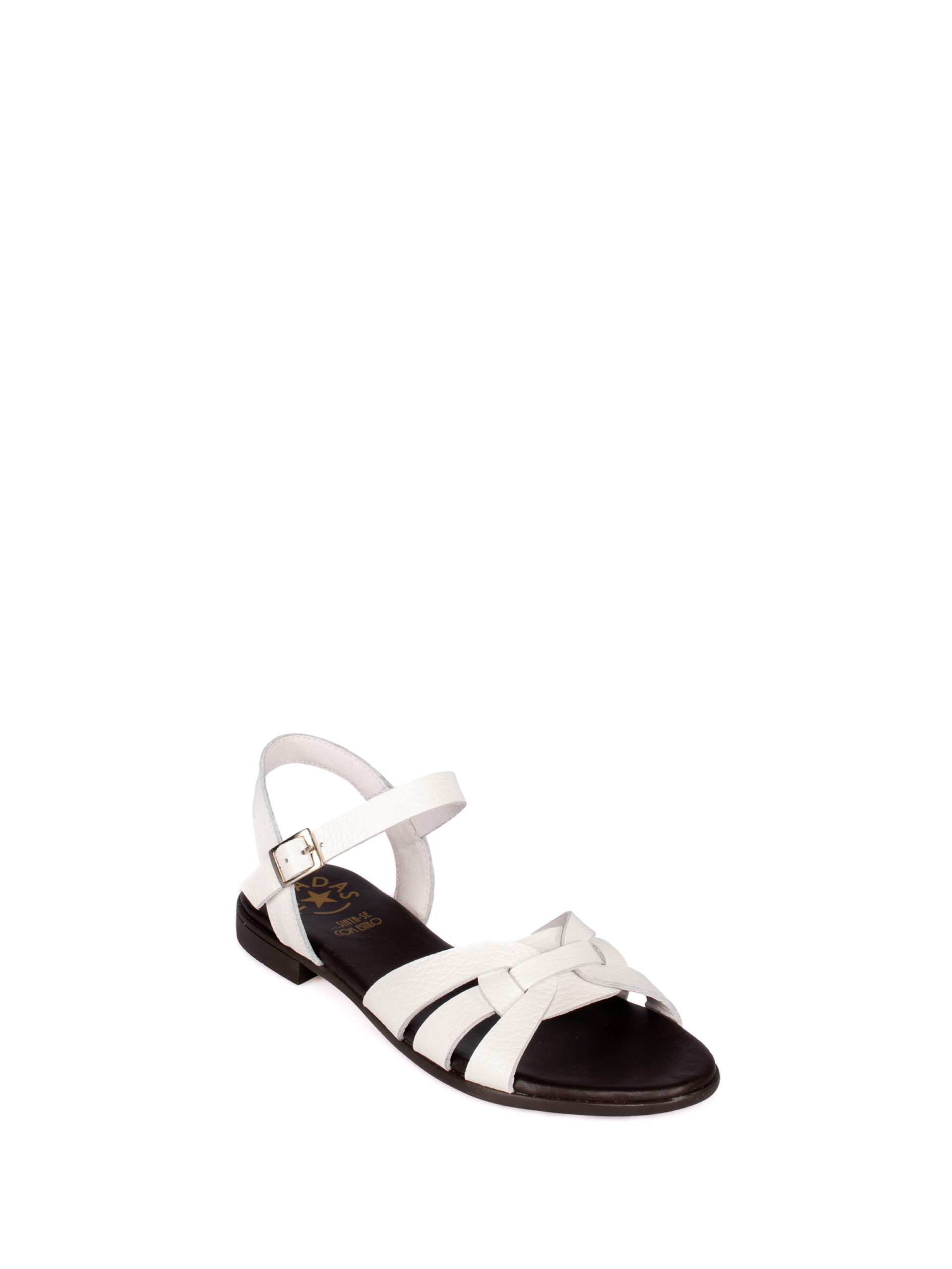 Multi-strap leather sandal