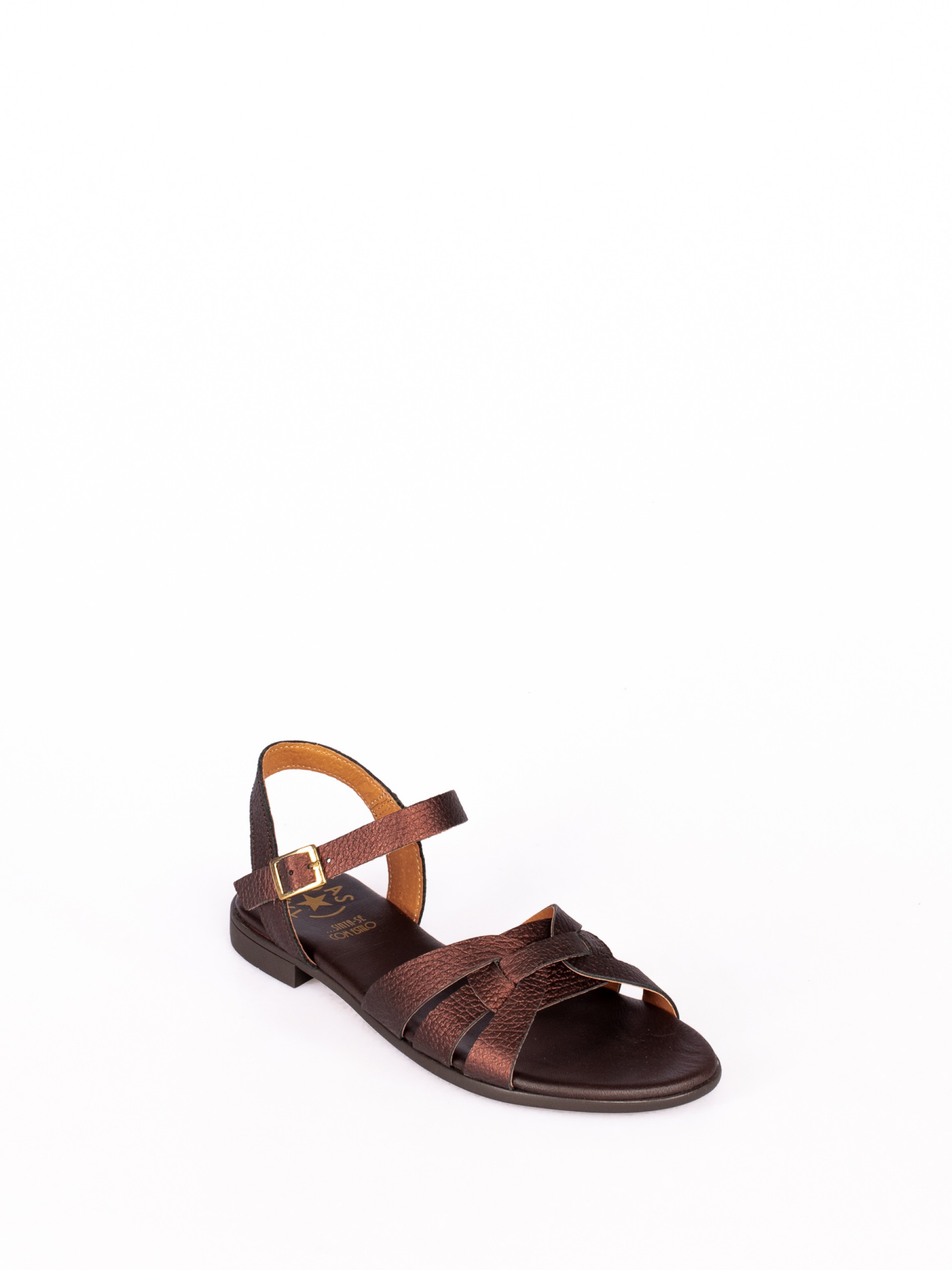 Multi-strap leather sandal