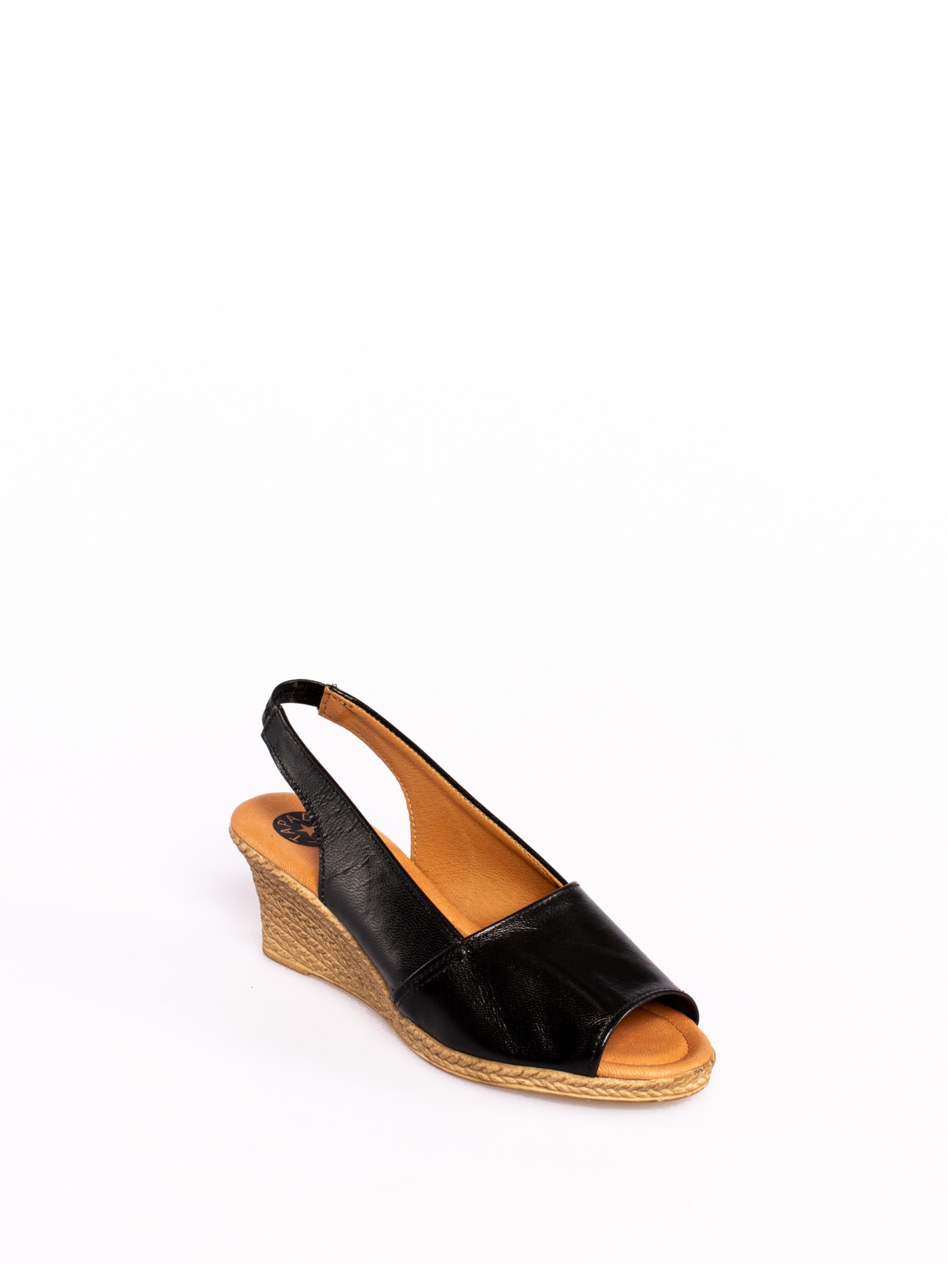 Leather Wedge Sandal