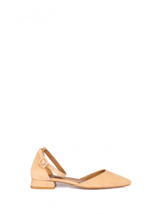 Suede Low Heel Shoe