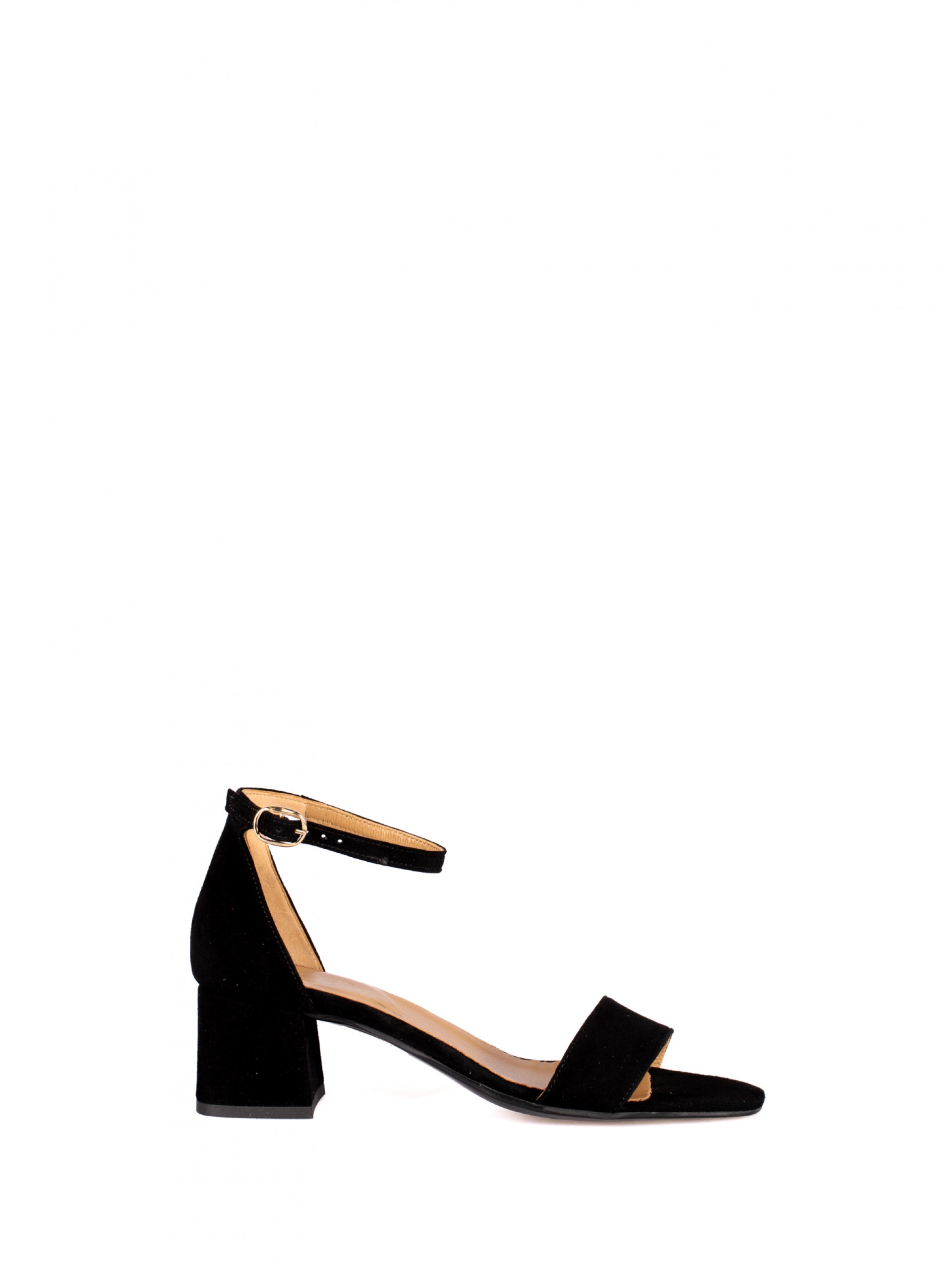 Suede Heel Sandal