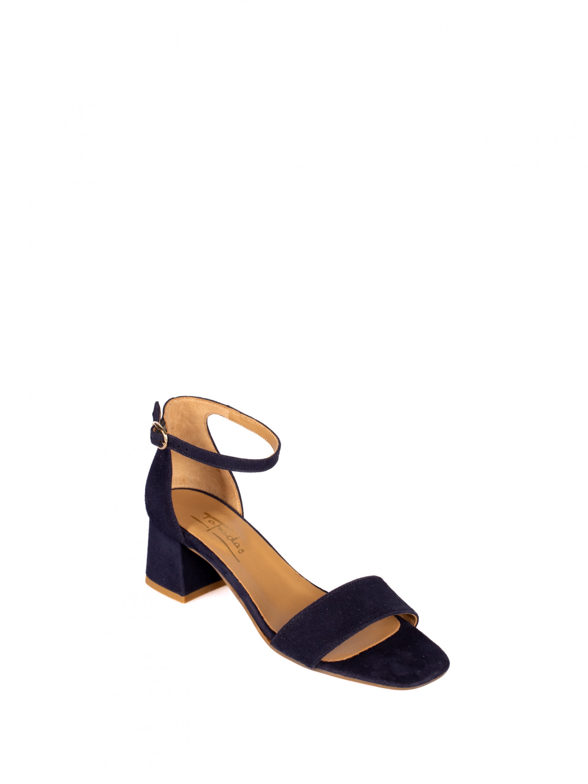 Suede Heel Sandal