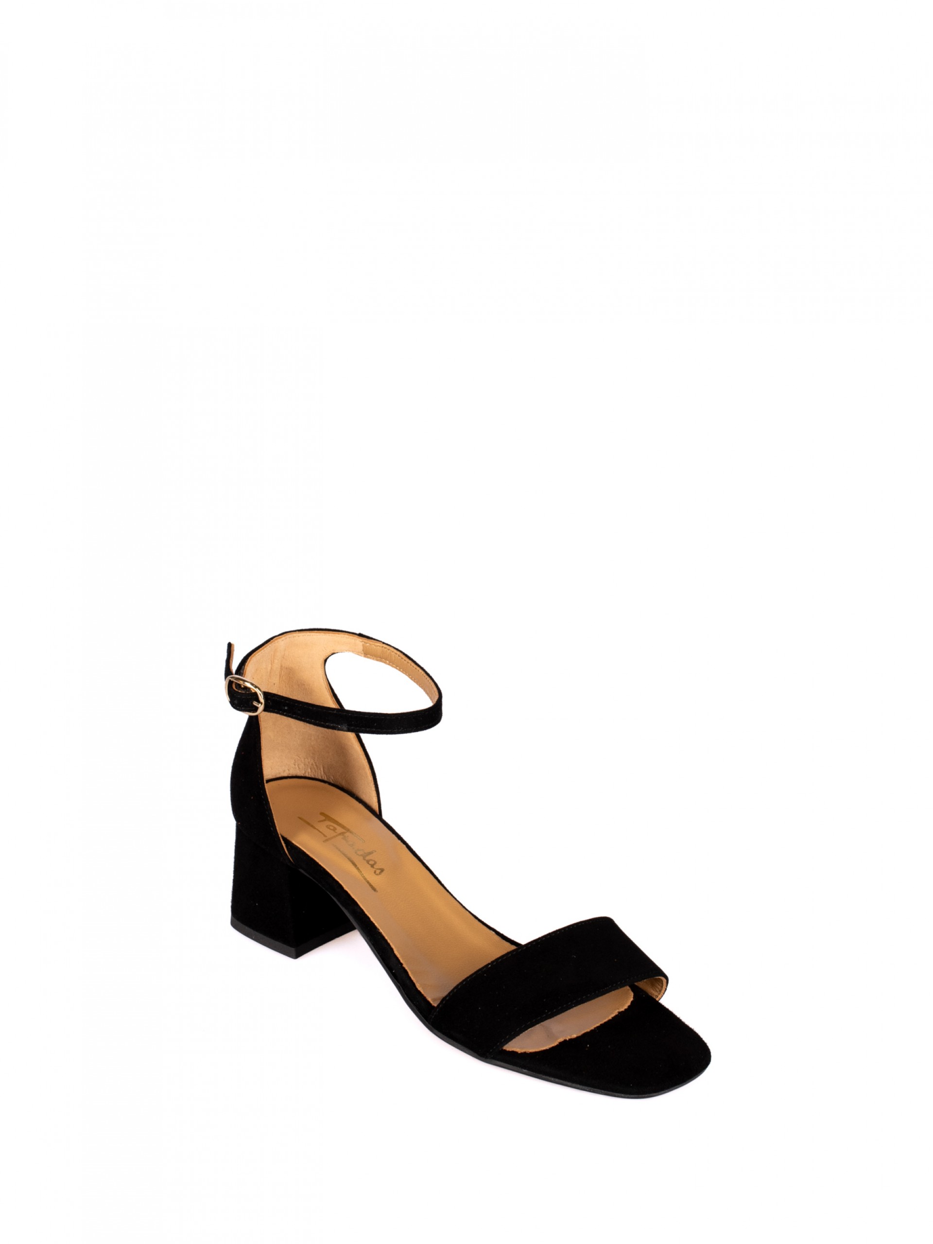 Suede Heel Sandal