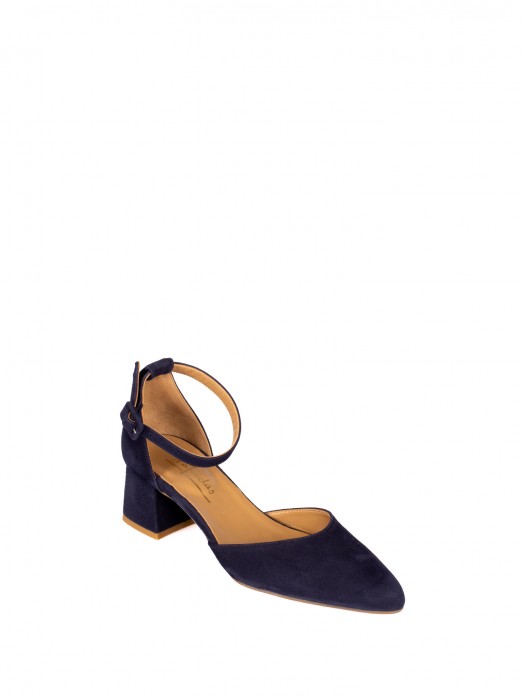 Suede Medium Heel Shoe
