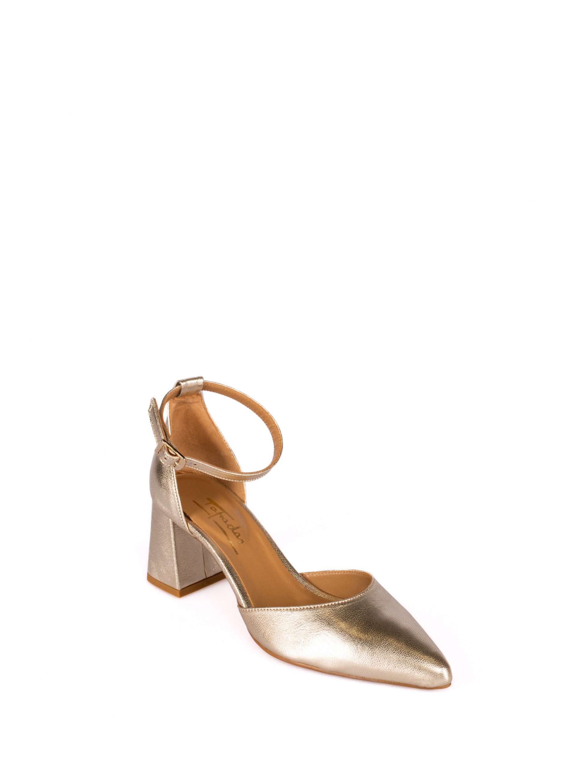 High Heel Shoes in Laminated Leather