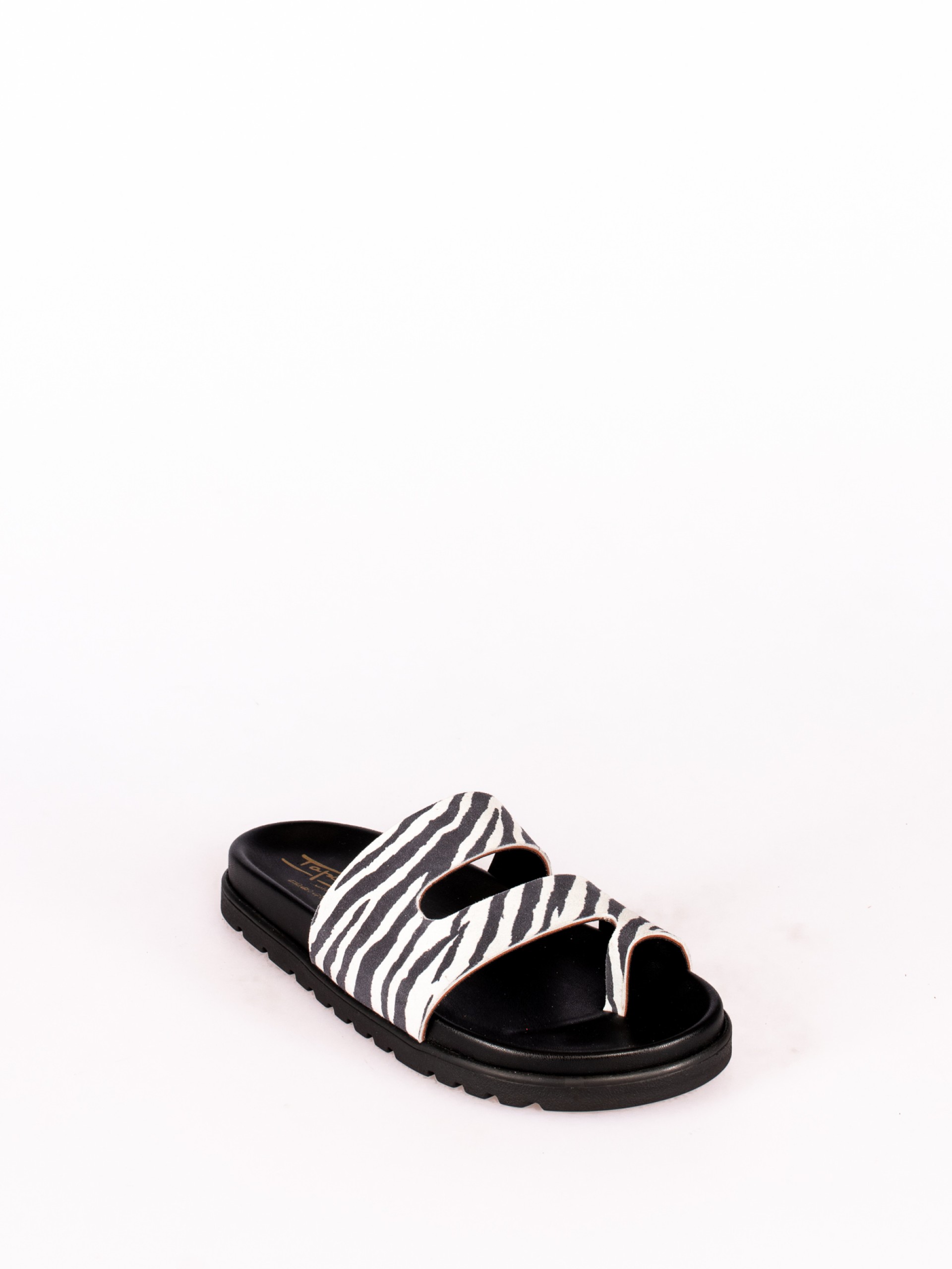 Chinelo Bio em Pele padrão Animal Print