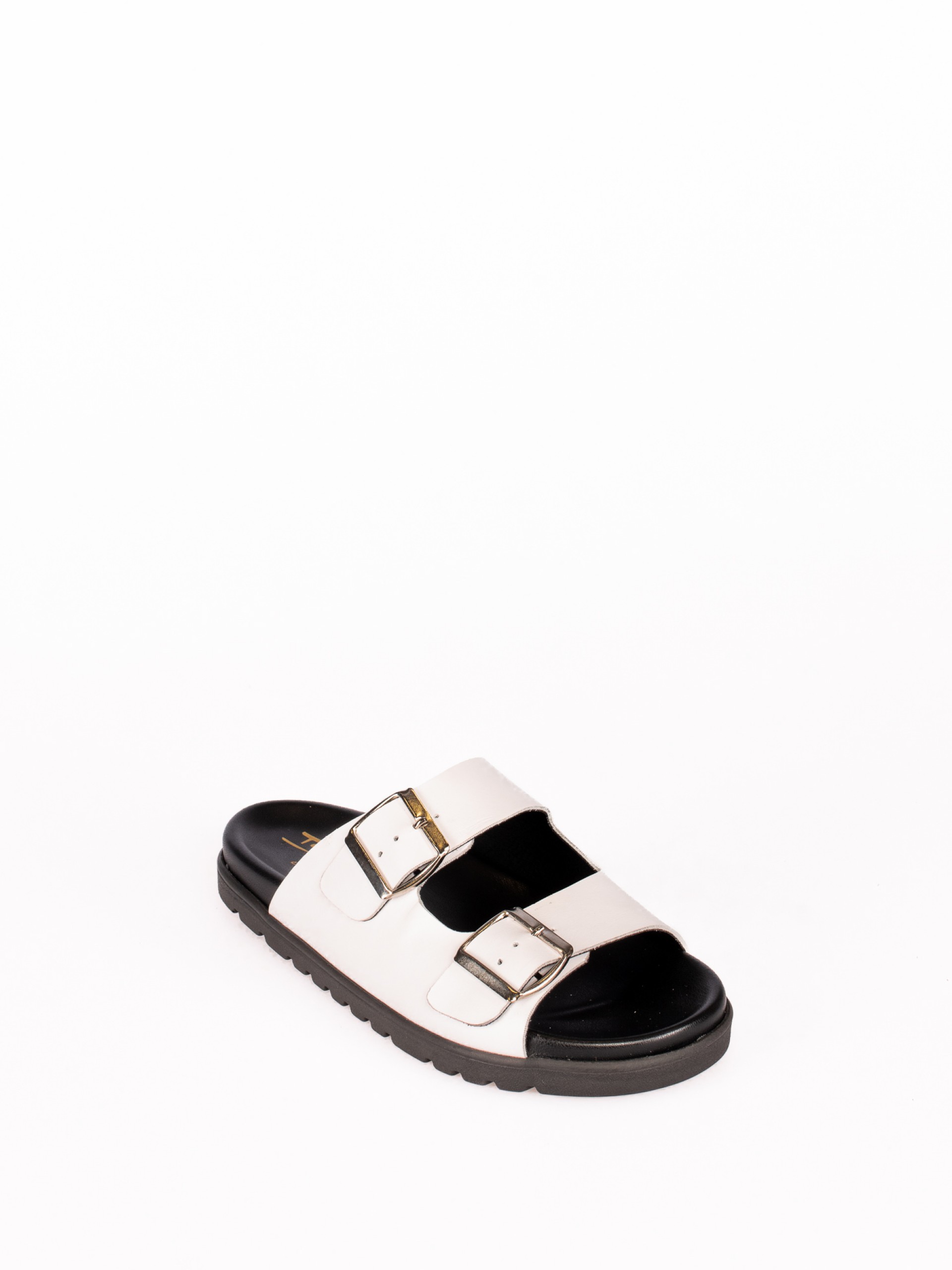 Bio Flip Flop with Two Leather Buckles