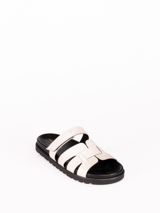 Chinelo Bio em Pele com Velcro