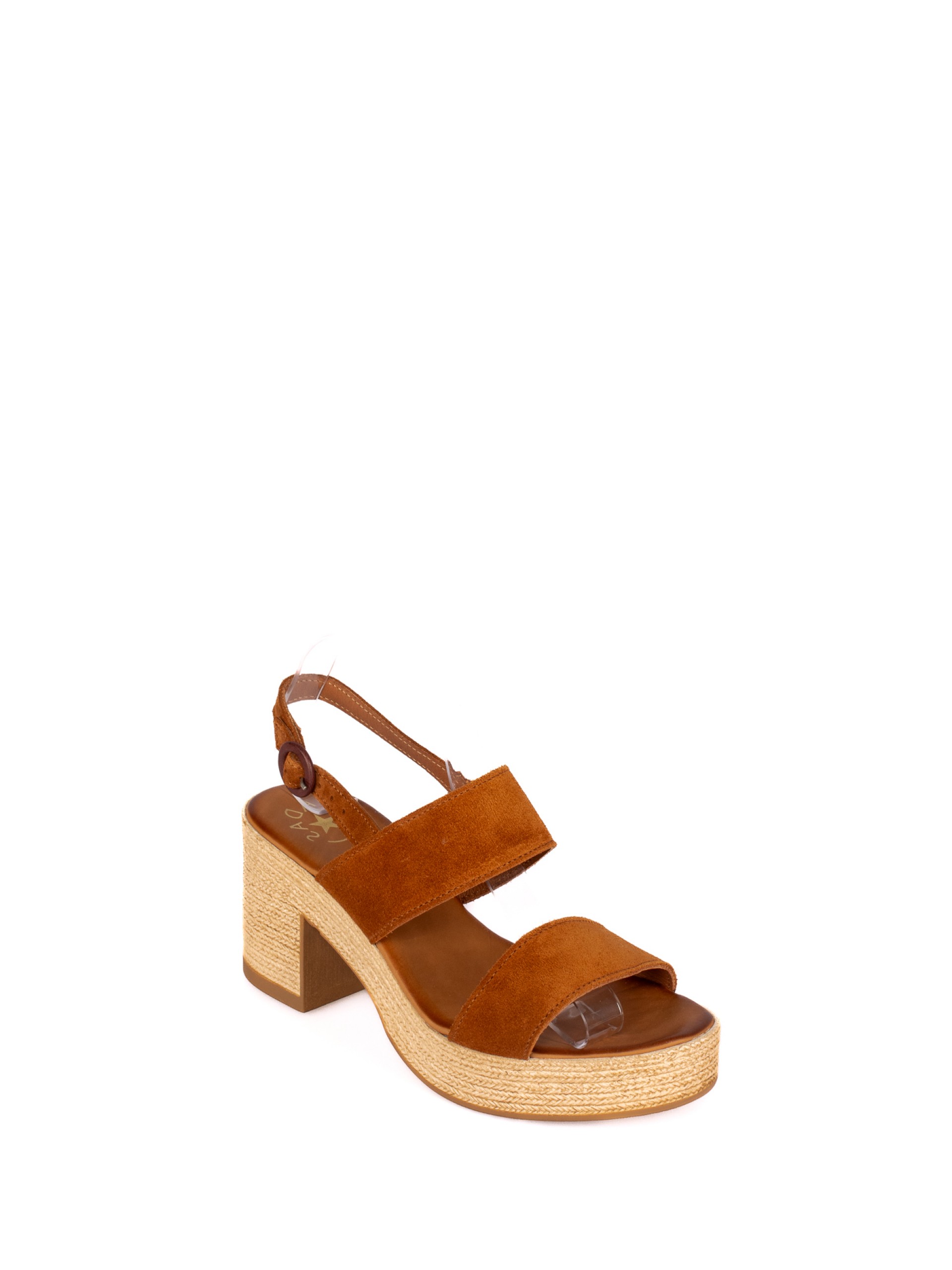 Two-Strap Suede Sandal