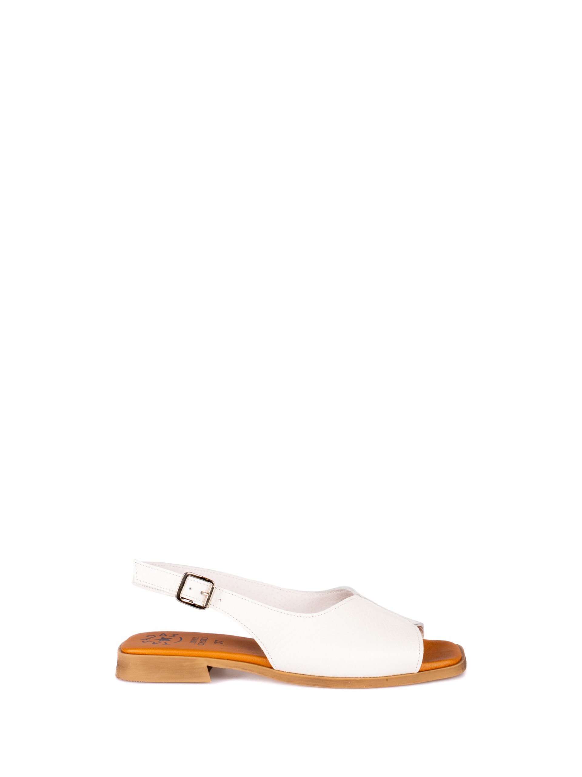 Sandália Rasa em Pele