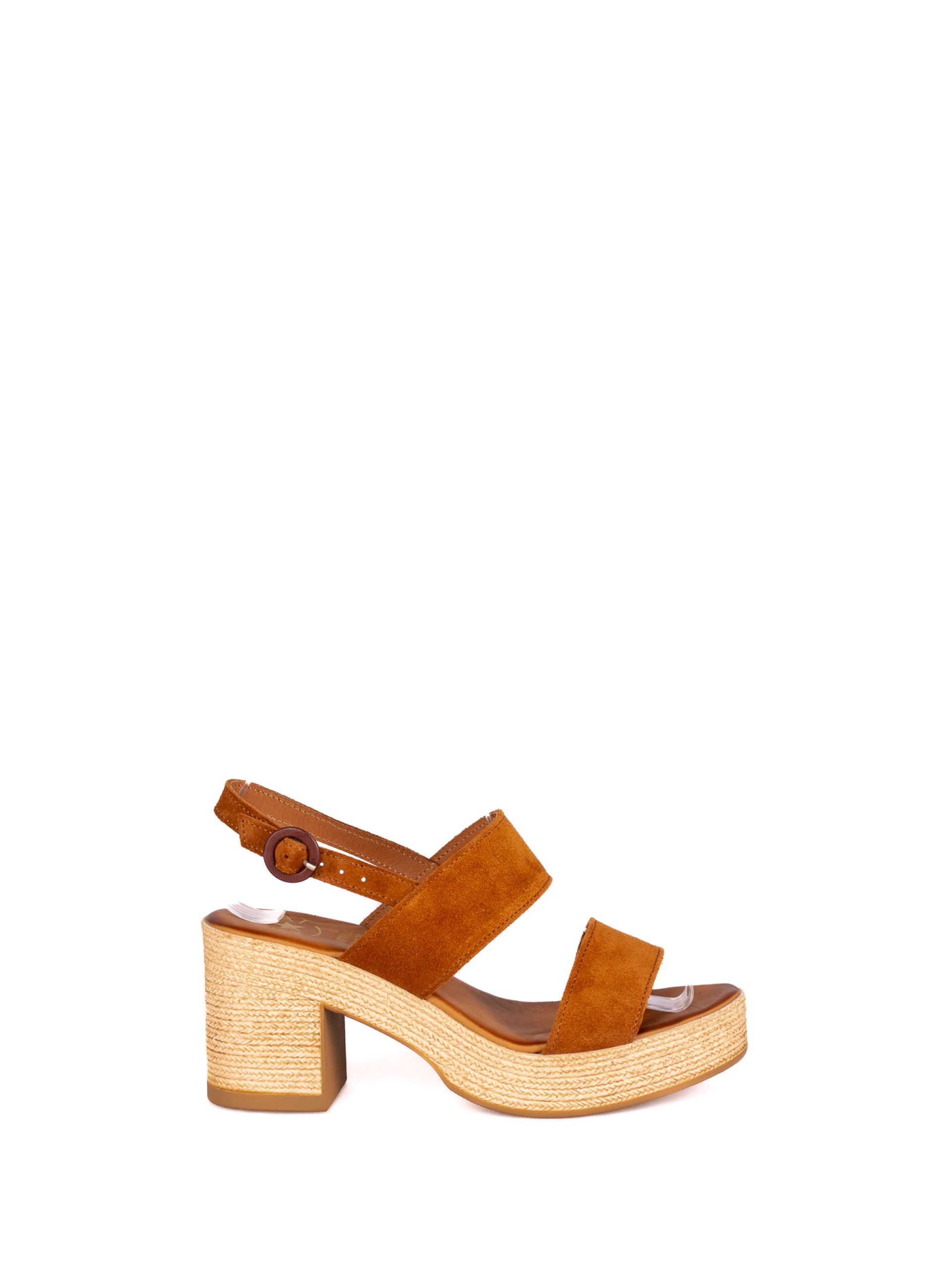 Two-Strap Suede Sandal